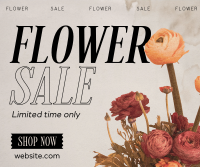 Flower Boutique  Sale Facebook Post Design