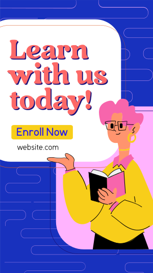 Enrollment Student Register  Facebook story Image Preview