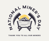 Miners Day Celebration Facebook Post Design