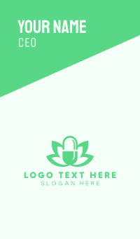 Green Medical Marijuana  Business Card Design