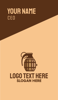 Barrel Grenade Business Card | BrandCrowd Business Card Maker