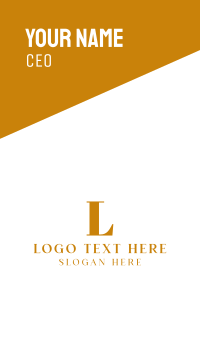 Golden Letter S Business Card Design