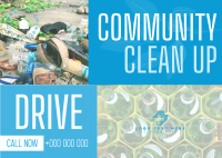 Community Clean Up Drive Postcard Image Preview