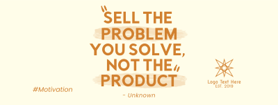 Sell the Problem Facebook cover Image Preview