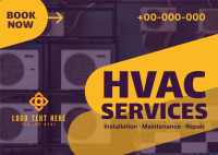 HVAC Services Postcard Design
