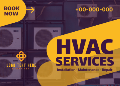HVAC Services Postcard Image Preview