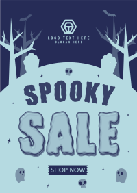 Spooky Ghost Sale Flyer Image Preview