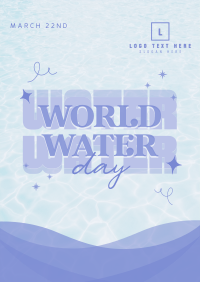 Quirky World Water Day Flyer Design