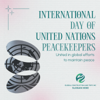 Minimalist Day of United Nations Peacekeepers Instagram post Image Preview