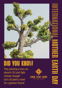 Earth Day Tree Planting Flyer Design