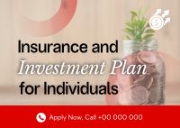 Insurance and Investment Postcard Image Preview