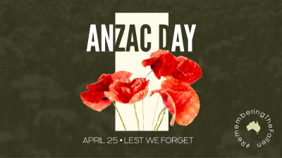 Anzac Halftone Facebook event cover Image Preview