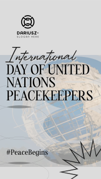 UN Peacekeepers Day Instagram story Image Preview