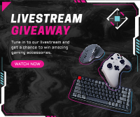 Livestream Giveaway Facebook post Image Preview