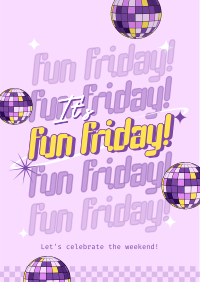 Fun Friday Party Flyer Design
