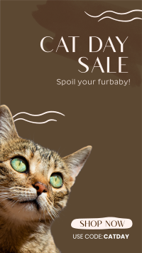 Cat Day Sale Facebook Story Design