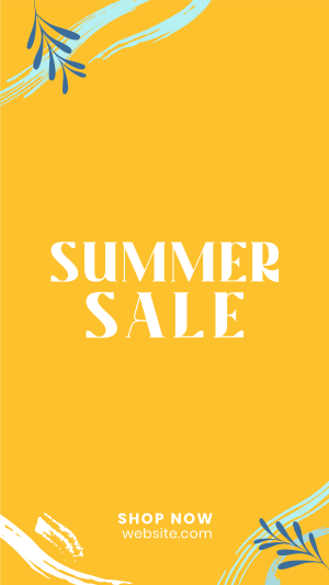 Tropical Summer Sale Instagram story Image Preview