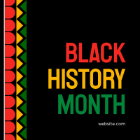 Black History Pattern Instagram post Image Preview