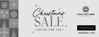 Christmas Holiday Shopping  Sale Facebook cover Image Preview