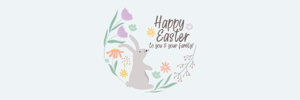 Easter Wreath Twitter Header Design Image Preview