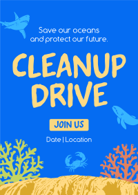 Ocean Conservation Flyer Design