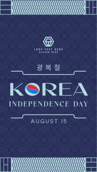 Independence Day of Korea TikTok Video Design