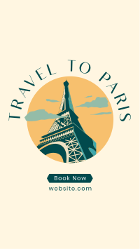 Paris Travel Booking Facebook Story Design