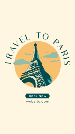 Paris Travel Booking Facebook story Image Preview
