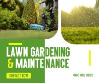 Neat Lawn Maintenance Facebook Post Design