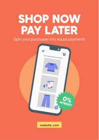 Shop and Pay Later Flyer Design