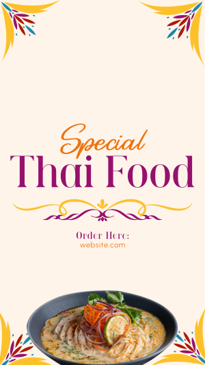 Special Thai Food Facebook story Image Preview