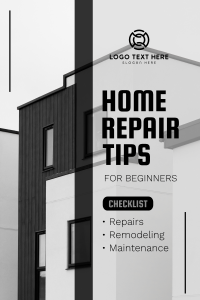 Simple Home Repair Tips Pinterest Pin Design