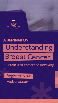 Breast Cancer Seminar YouTube Short Design