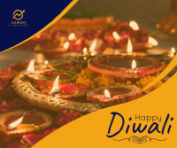 Smooth Diwali Candles Facebook post Image Preview