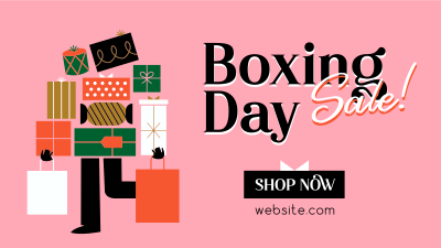 Boxing Shopping Sale Facebook event cover Image Preview