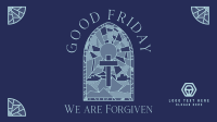 Good Friday Stained Glass Video Image Preview