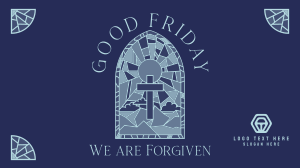Good Friday Stained Glass YouTube Video Image Preview