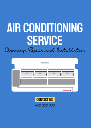 Air Conditioning Service Flyer Image Preview