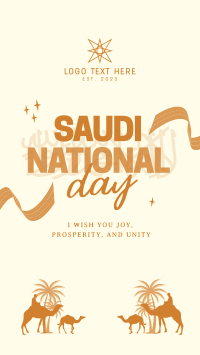 Saudi National Day Facebook Story Design