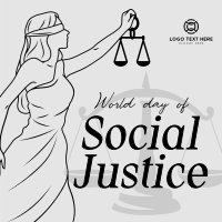 Lady Justice Statue Instagram Post Design