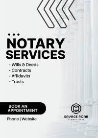 Notary Services Offer Poster Image Preview