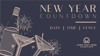 Countdown Fireworks Facebook Event Cover Design