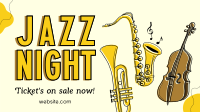 Modern Jazz Night Facebook Event Cover Design