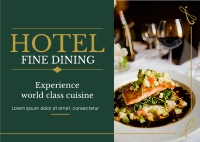 Hotel Fine Dining Postcard Image Preview