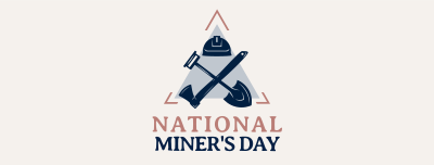 Miner's Day Badge Facebook cover Image Preview