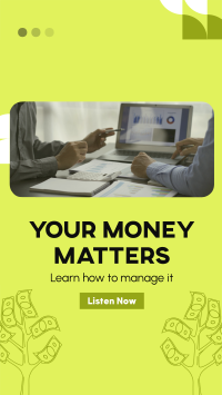 Money Matters Podcast TikTok Video Design