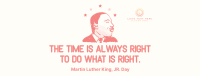 Martin Luther Time Facebook cover Image Preview