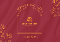 Spring Fling Sale Postcard Image Preview