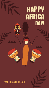 Africa Day Greeting Facebook Story Design