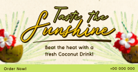 Sunshine Coconut Drink Facebook Ad Design